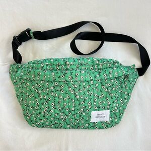 Things Between Green Floral Quilted Mini Waist Bag